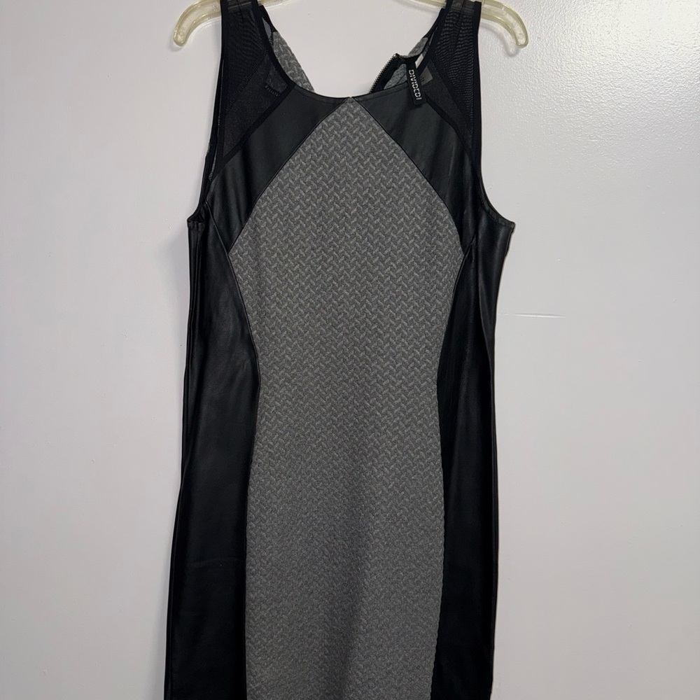 H&M Black and Gray Mini Dress